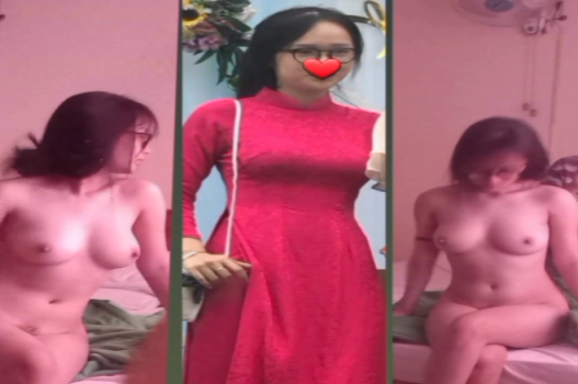 Em sinh viên thực tập khoe vòng một sexy